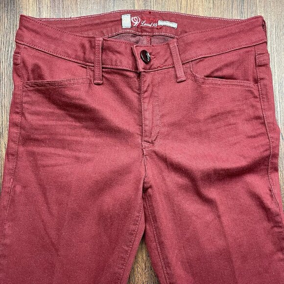 Level 99 Jeans Flare Boot Cut Retro Low Rise Red Color Sz 28 - Picture 3 of 11